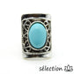 bague howlite turquoise réglable selection-zen