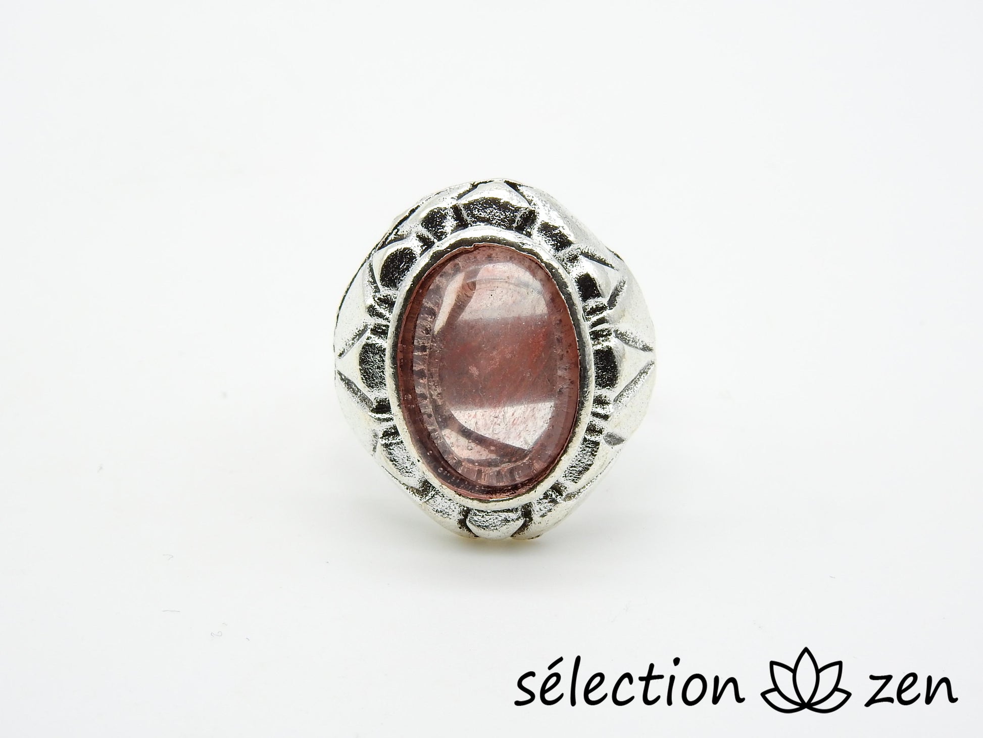 bague réglable quartz cerise selection-zen