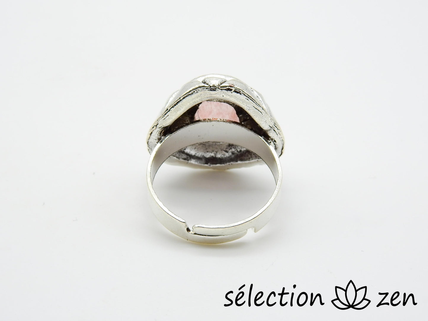 bague réglable quartz cerise selection-zen