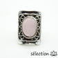 quartz rose bague réglable selection-zen