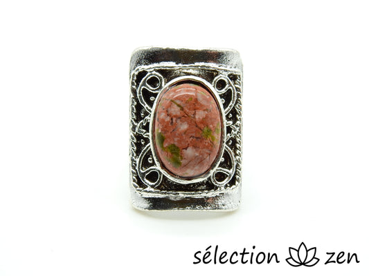 bague réglable unakite selection-zen