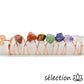 selection zen barre sélénite 7 chakras pierres irrégulières 