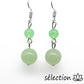 boucles d'oreilles aventurine 2 perles selection-zen