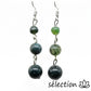 boucles d'oreilles agate mousse 3 perles selection-zen