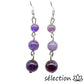 boucles d'oreilles améthyste 3 perles selection-zen