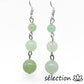 boucles d'oreilles aventurine 3 perles selection-zen