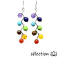 boucles d'oreilles zigzag 7 chakras selection-zen
