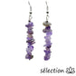 boucles d'oreilles perles irrégulières améthyste selection-zen