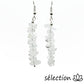 boucles d'oreilles cristal de roche pierres irrégulières selection-zen