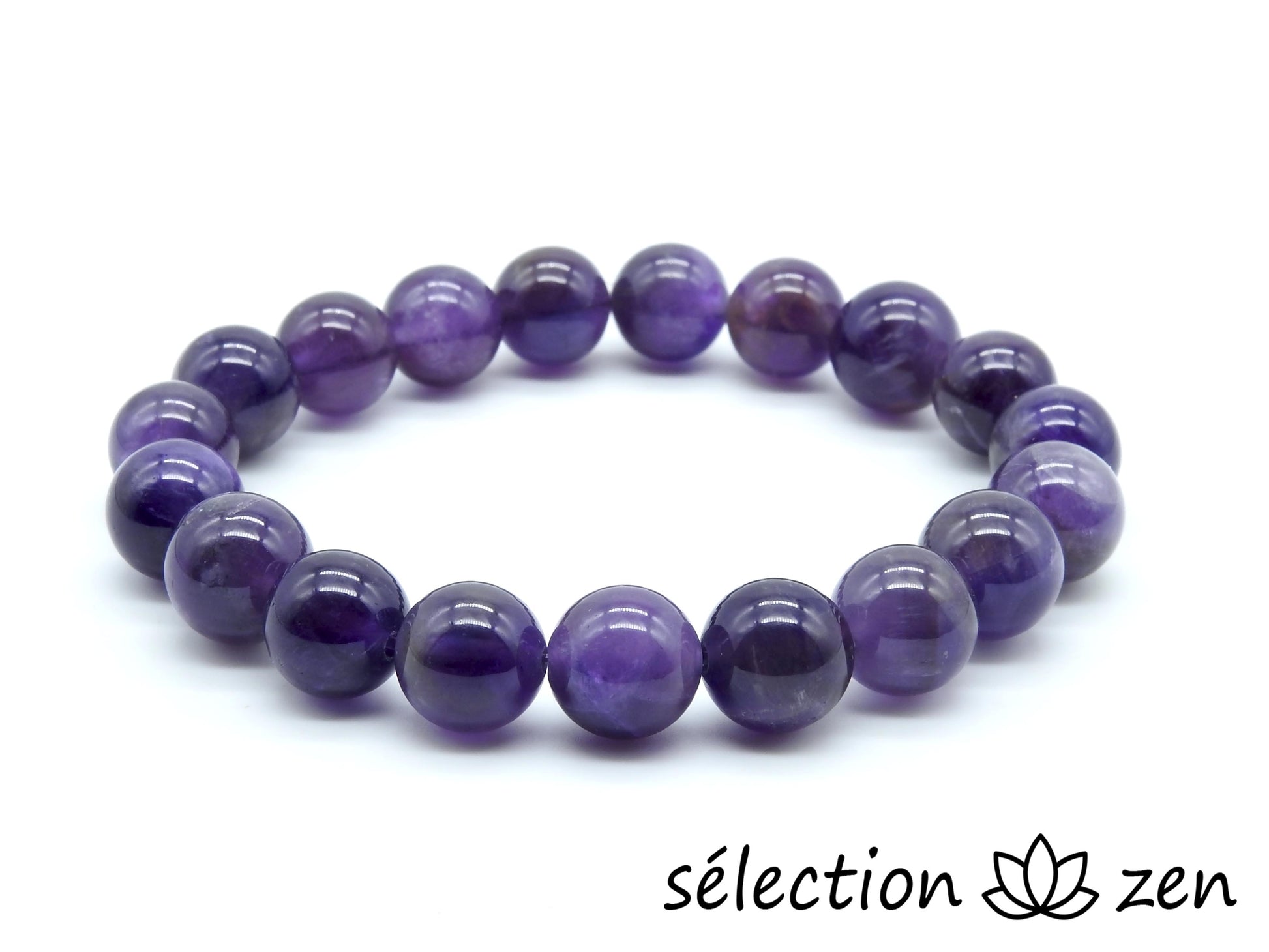 selection-zen bracelet 10mm améthsyte