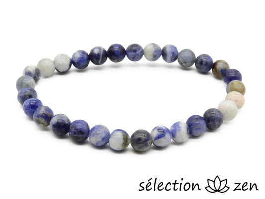 bracelet sodalite 6mm selection-zen