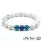 bracelet apatite 7mm et howlite blanche 8mm 17cm selection-zen