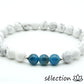bracelet apatite 7mm et howlite blanche 8mm 21cm selection-zen