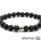 bracelet astro sagittaire pierre de lave 8mm 20cm selection-zen
