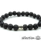 bracelet astro vierge pierre de lave 8mm 20cm selection-zen