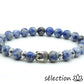 bracelet bouddha argenté sodalite 8mm 19cm selection-zen