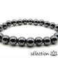 bracelet hématite magnétique 8mm 20cm selection-zen