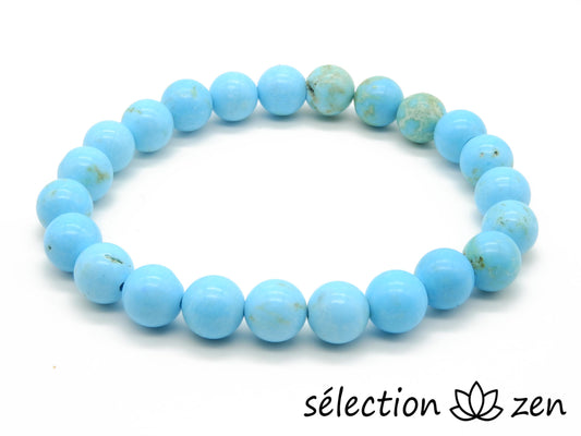 bracelet howlite bleue 8mm selection-zen