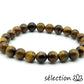 bracelet oeil de tigre jaune 8mm 19cm selection-zen