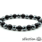 bracelet onyx noir brillant et hématite 8mm selection-zen