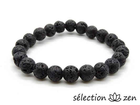 bracelet pierre de lave 8mm selection-zen