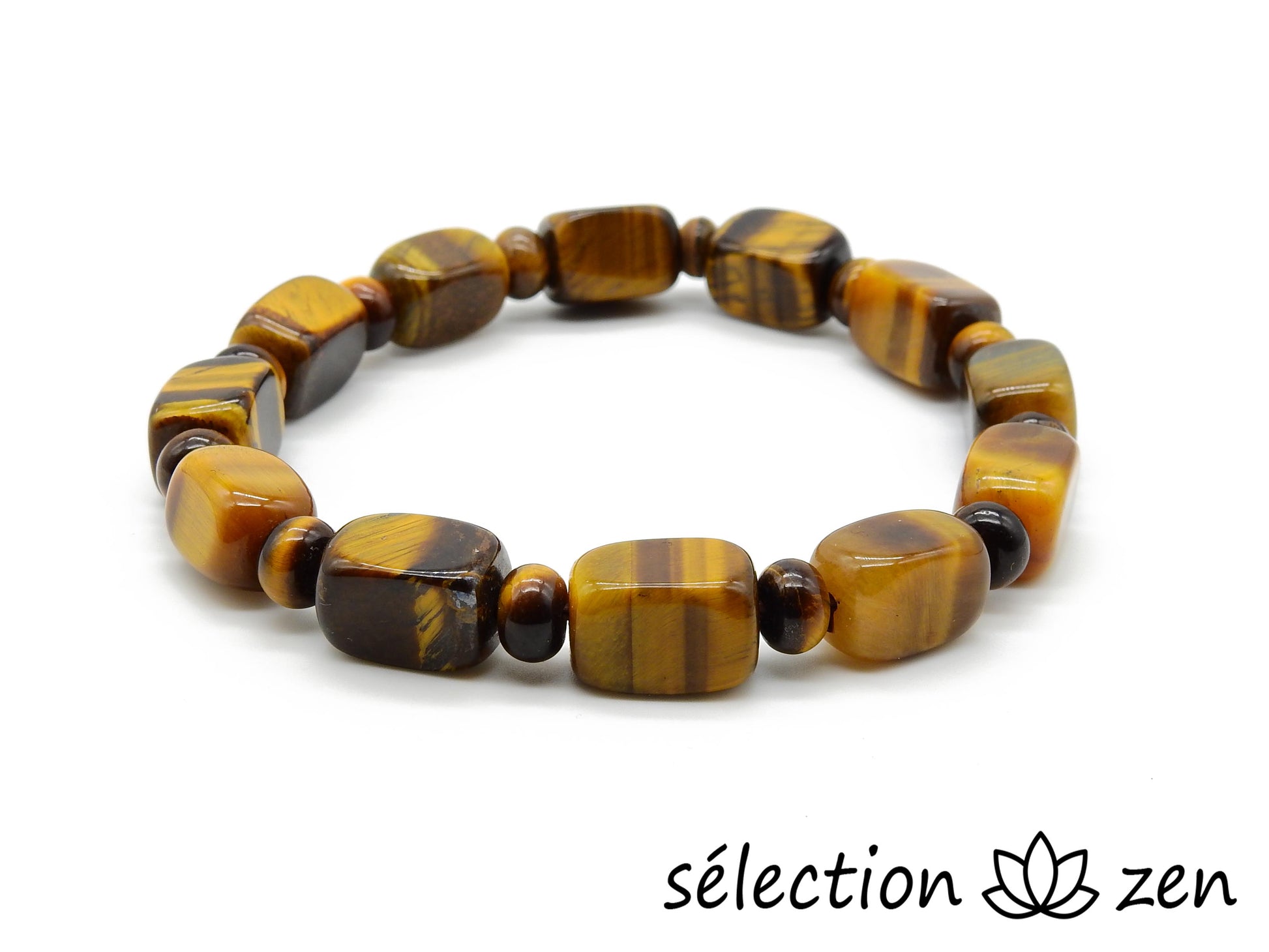 selection-zen bracelet duo œil de tigre jaune 