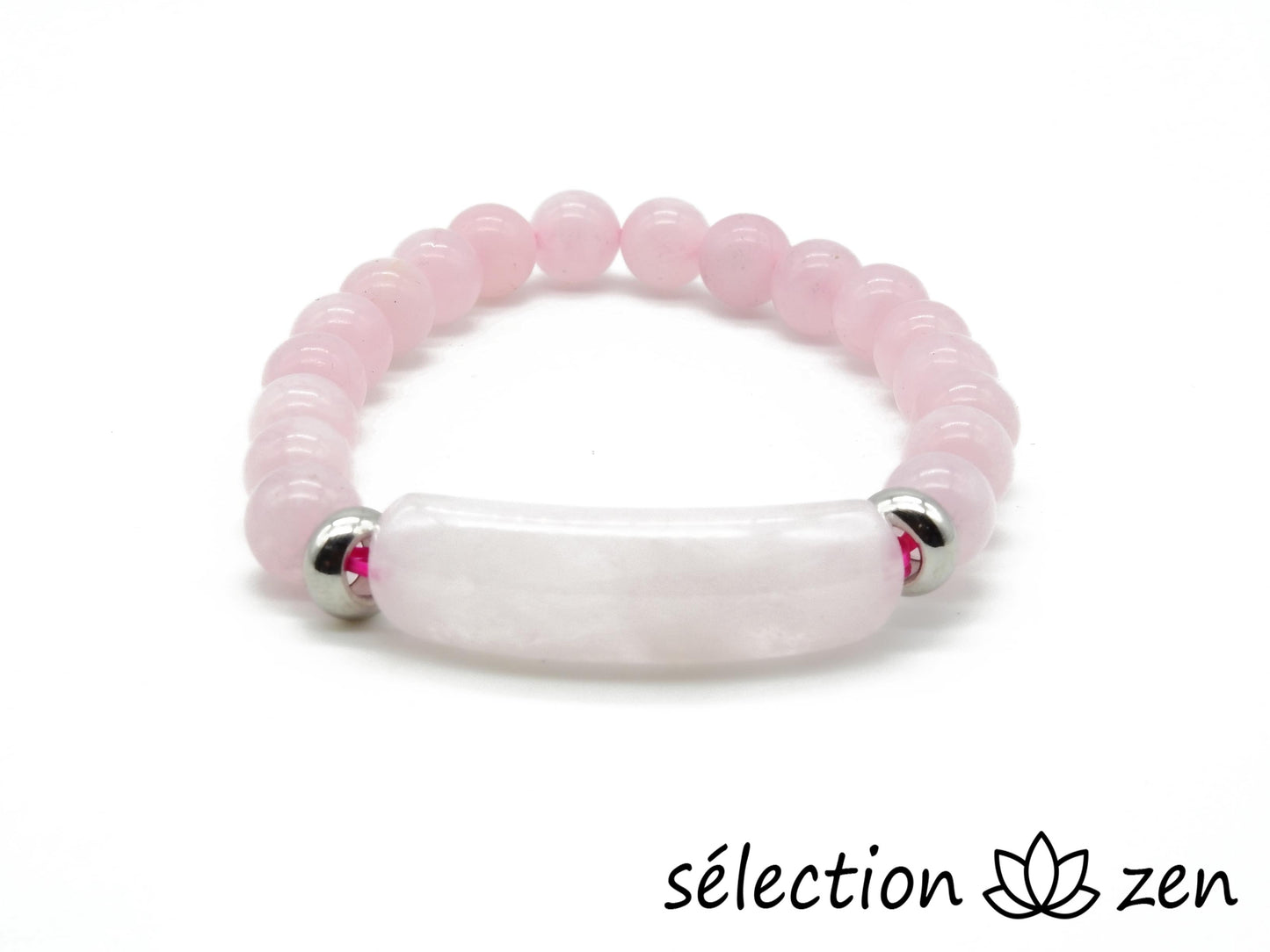 selection zen bracelet énergie quartz rose