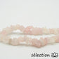 bracelet pierres irrégulières quartz rose selection-zen