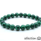 bracelet malachite 8mm selection-zen