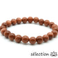bracelet pierre de sable marron 8mm 19cm selection-zen