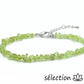 péridot bracelet réglable argenté pierres irrégulières selection-zen