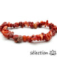 bracelet pierres irrégulières corail 17cm selection-zen