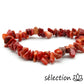 selection-zen bracelet pierres irrégulières corail 17cm selection-zen