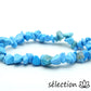 bracelet pierres irrégulières howlite bleue 18cm  selection-zen