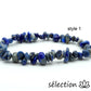 bracelet pierres irrégulières lapis-lazuli 17cm selection-zen
