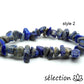 selection zen bracelet pierres irrégulières lapis-lazuli 17cm