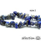 bracelet pierres irrégulières lapis lazuli selection-zen 17cm
