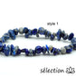 selection-zen bracelet lapis lazuli 17cm pierres irrégulières