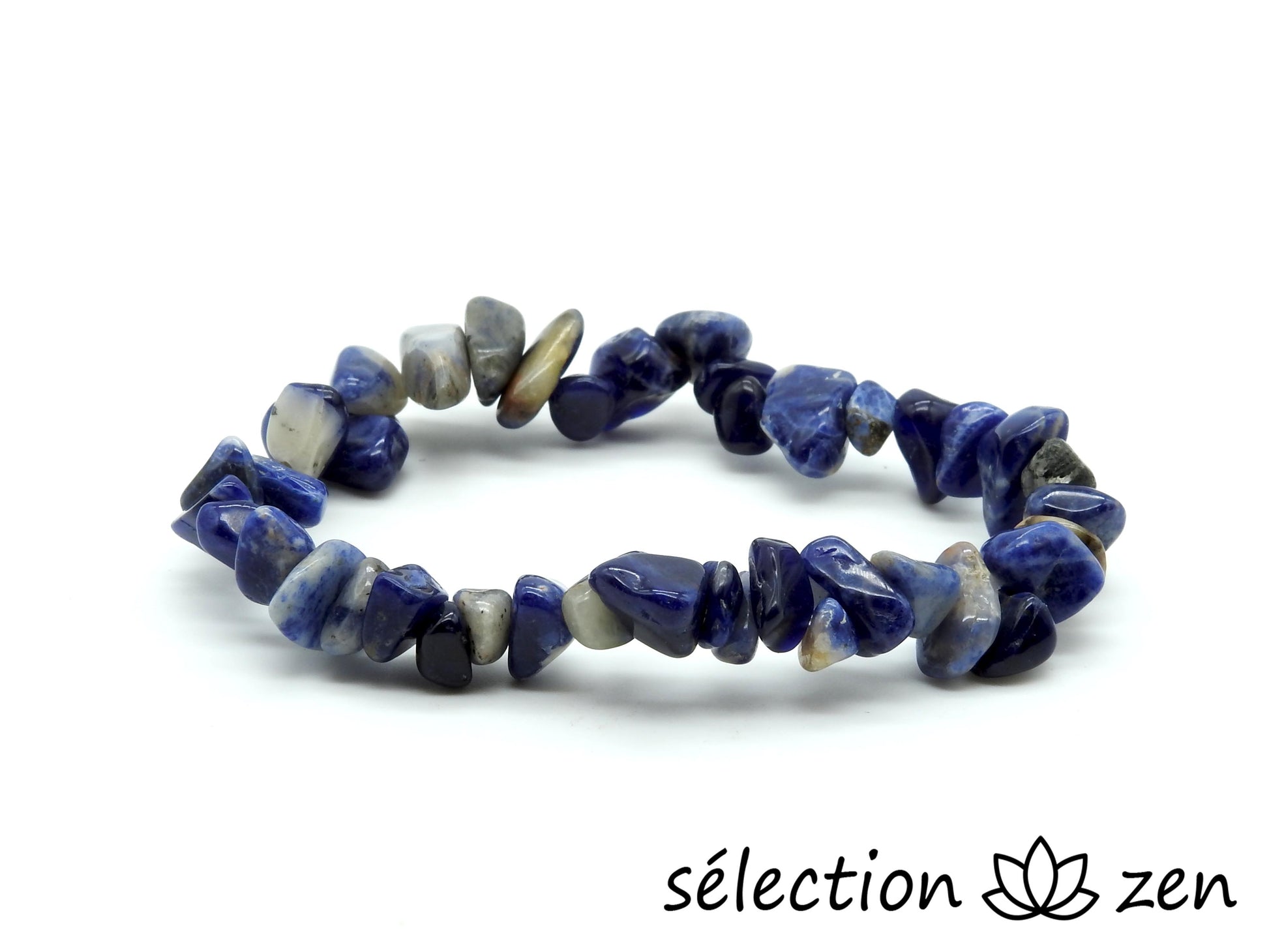 bracelet pierres irrégulières sodalite selection-zen