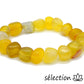 bracelet agate jaune 10mm pierres roulées selection-zen