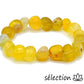 selection zen bracelet agate jaune 10mm pierres roulées