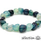 bracelet pierres roulées 10mm agate vert foncé selection-zen