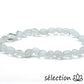 selection zen bracelet cristal de roche pierres roulées 6mm 19cm