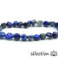 bracelet pierres roulées 7mm lapis lazuli 19cm selection-zen