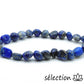 selection zen bracelet 19cm pierres roulées 7mm lapis lazuli