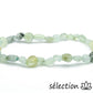 selection zen bracelet prehnite pierres roulées 6mm 19cm