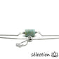 selection zen bracelet réglable argenté amazonite