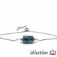 selection-zen bracelet réglable argenté apatite 