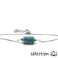 bracelet apatite réglable argenté selection zen