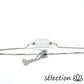 sélection zen bracelet réglable argenté cristal de roche